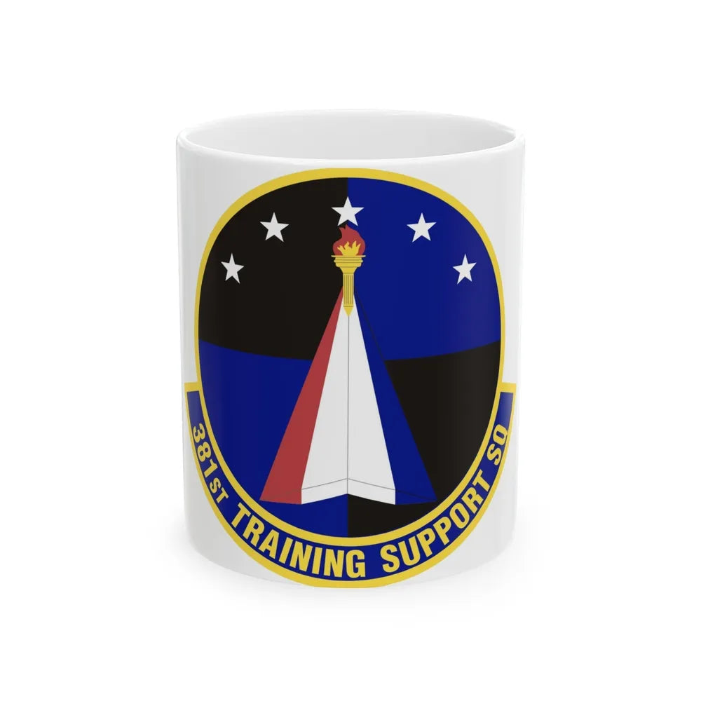 381st Training Support Squadron (U.S. Air Force) White Coffee Mug-11oz-Go Mug Yourself