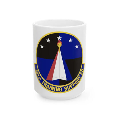 381st Training Support Squadron (U.S. Air Force) White Coffee Mug-15oz-Go Mug Yourself