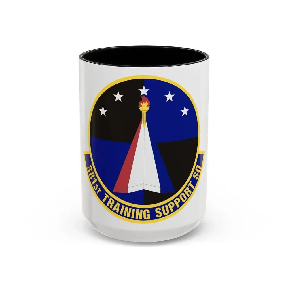 381st Training Support Squadron (U.S. Air Force) Accent Coffee Mug 15oz Black - Go Mug Yourself