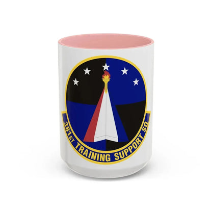 381st Training Support Squadron (U.S. Air Force) Accent Coffee Mug 15oz Pink - Go Mug Yourself