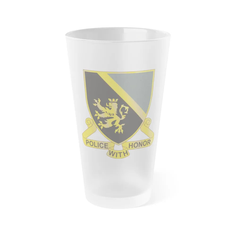 382 Military Police Battalion (U.S. Army) Frosted Pint Glass 16oz-Go Mug Yourself