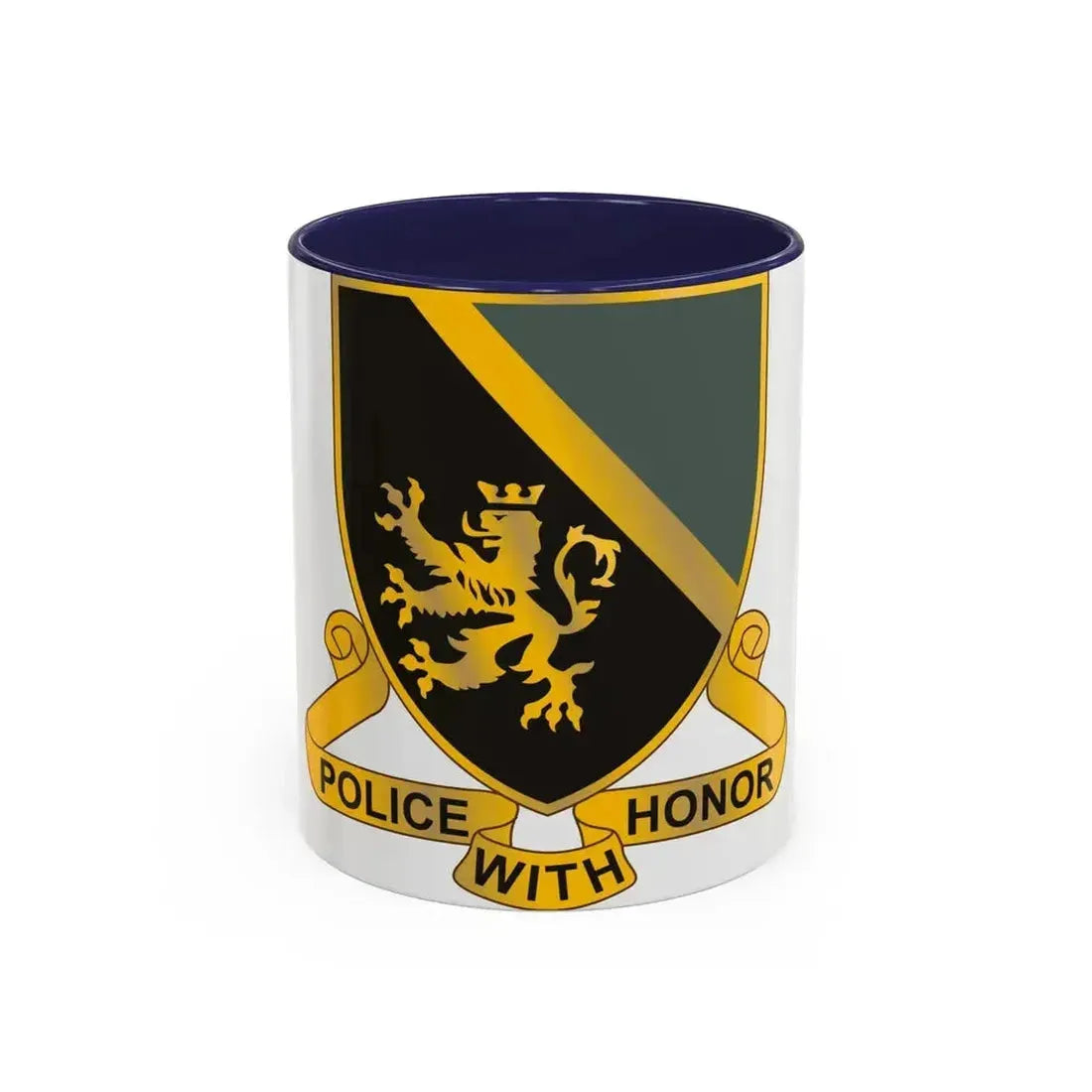 382 Military Police Battalion (U.S. Army) Accent Coffee Mug 11oz Navy - Go Mug Yourself