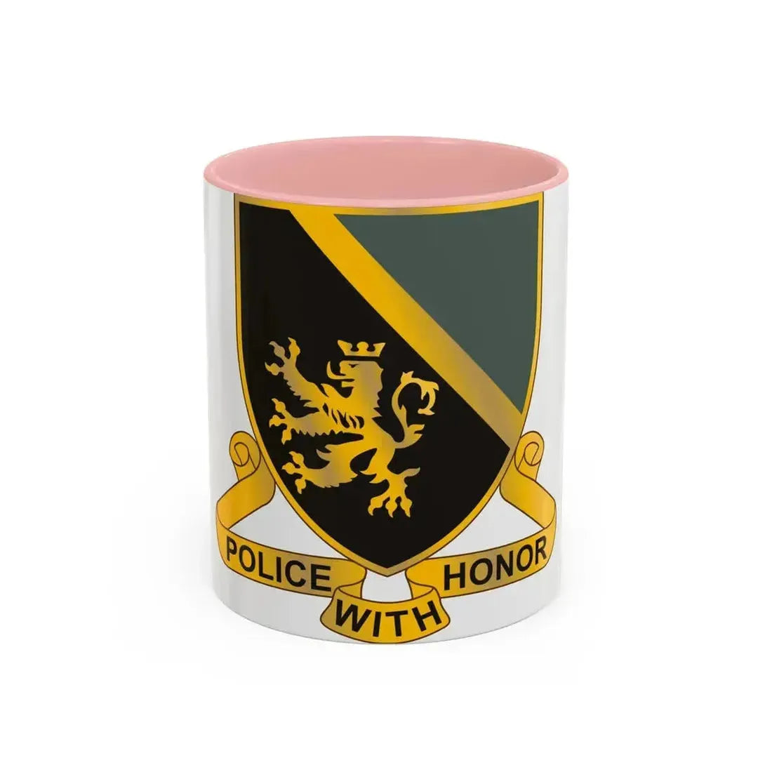 382 Military Police Battalion (U.S. Army) Accent Coffee Mug 11oz Pink - Go Mug Yourself