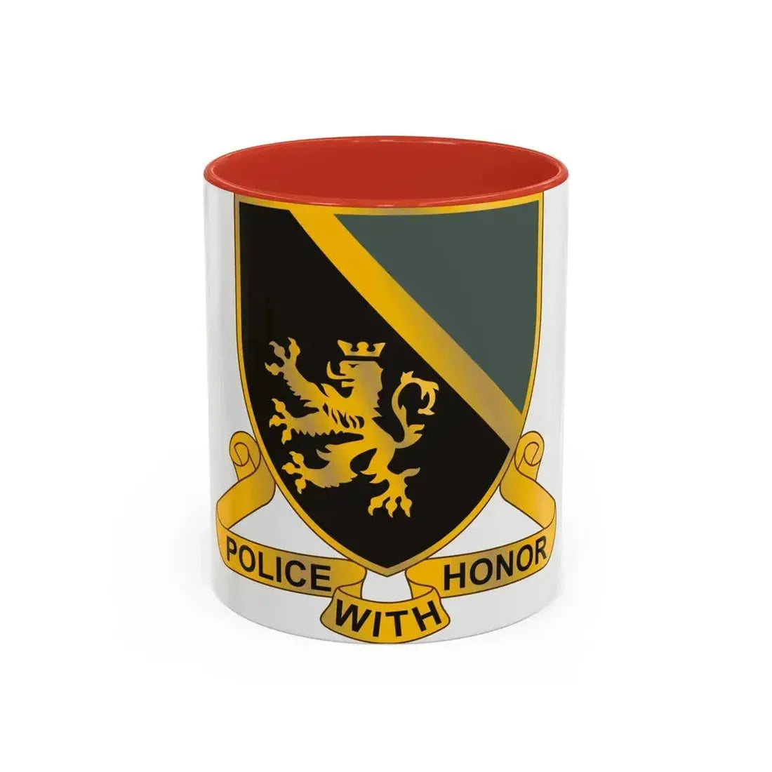 382 Military Police Battalion (U.S. Army) Accent Coffee Mug 11oz Red - Go Mug Yourself