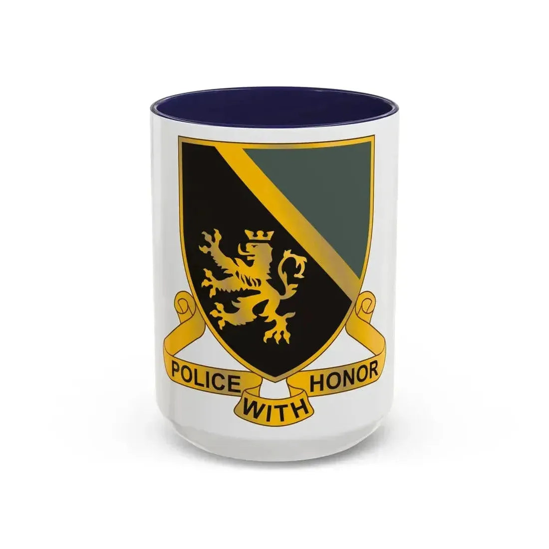382 Military Police Battalion (U.S. Army) Accent Coffee Mug 15oz Navy - Go Mug Yourself