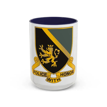 382 Military Police Battalion (U.S. Army) Accent Coffee Mug 15oz Navy - Go Mug Yourself