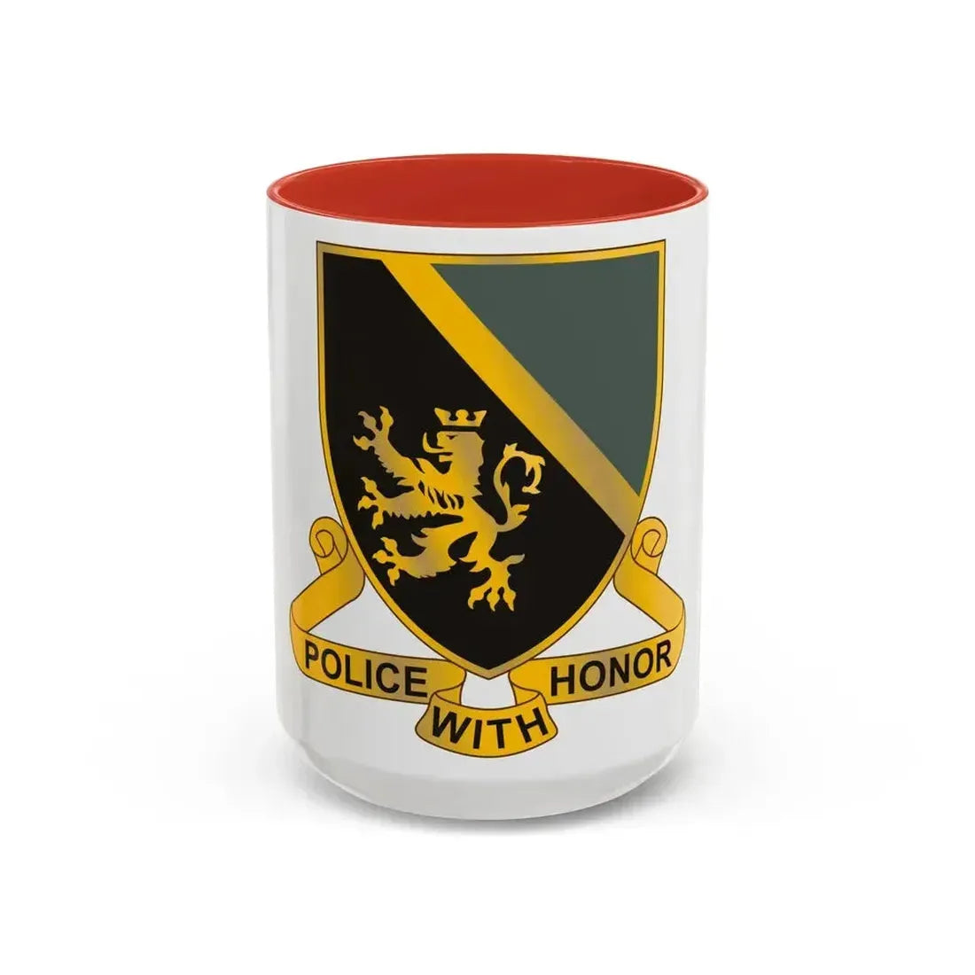 382 Military Police Battalion (U.S. Army) Accent Coffee Mug 15oz Red - Go Mug Yourself