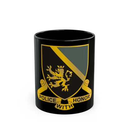 382 Military Police Battalion (U.S. Army) Black Coffee Mug 11oz - Go Mug Yourself