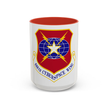 688 Cyberspace Wing ACC (U.S. Air Force) Accent Coffee Mug