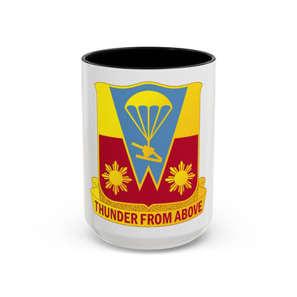 674th Airborne Field Artillery Battalion (U.S. Army) Accent Coffee Mug