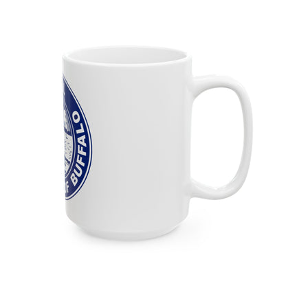 Seal of Buffalo New York - White Coffee Mug