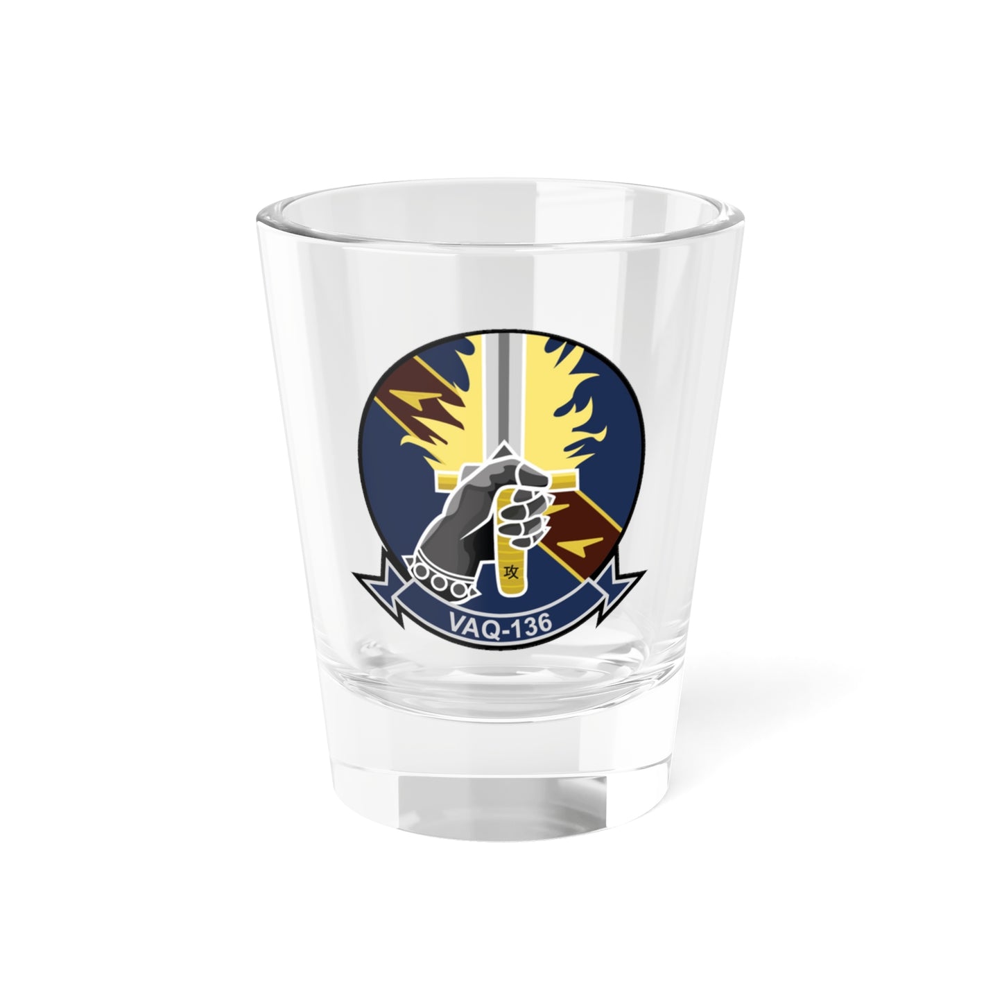 VAQ 136 Electronic Attack Squadron 136 (U.S. Navy) Shot Glass 1.5oz