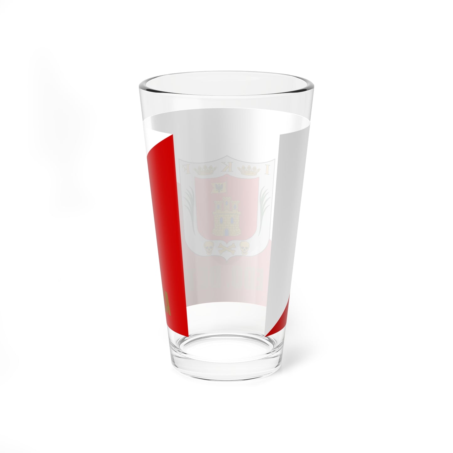 Flag of Tlaxcala reverse side (Mexico) Pint Glass 16oz
