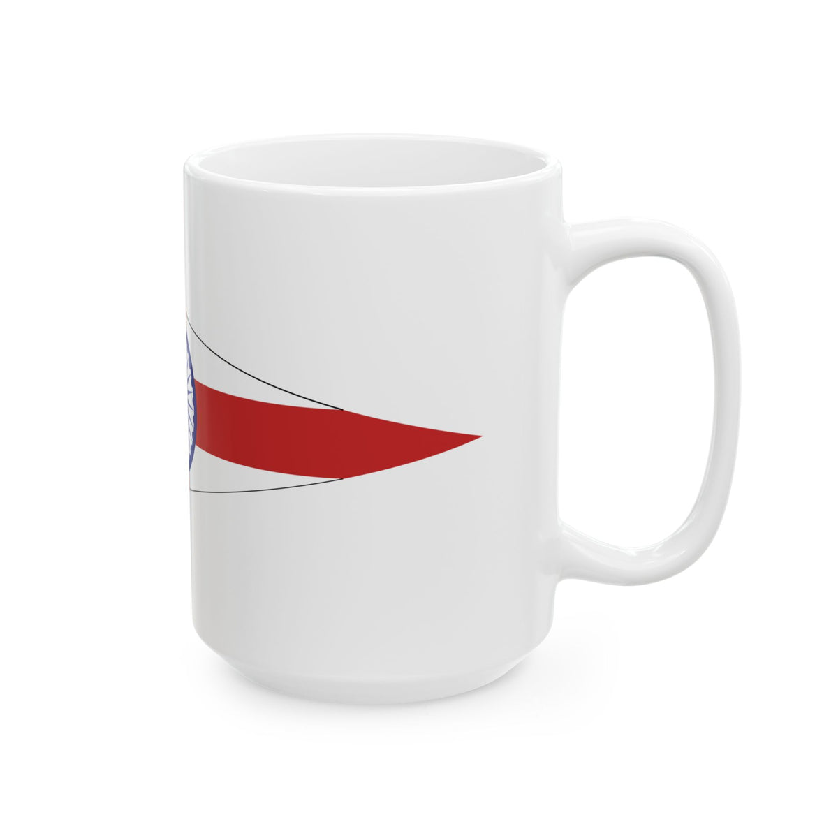 Senior Officer of the Indian Navy pennant border (India) White Coffee Mug
