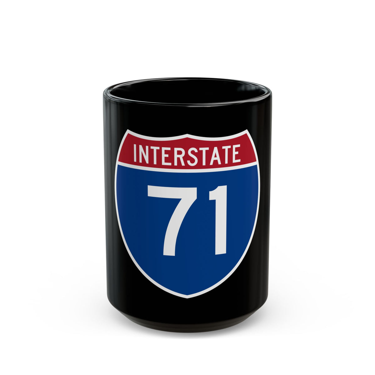 Interstate 71 (U.S. Highways) Black Coffee Mug