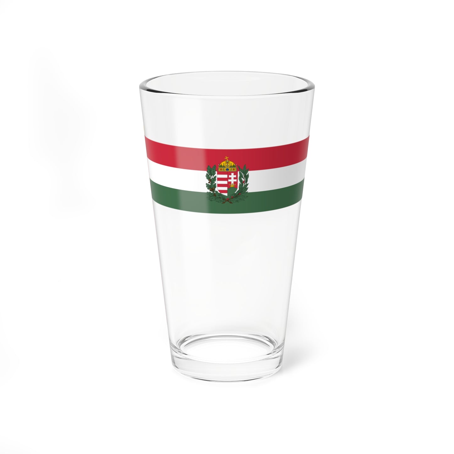 War Flag of Hungary 1939-1945 size I with staff (Hungary) Pint Glass 16oz