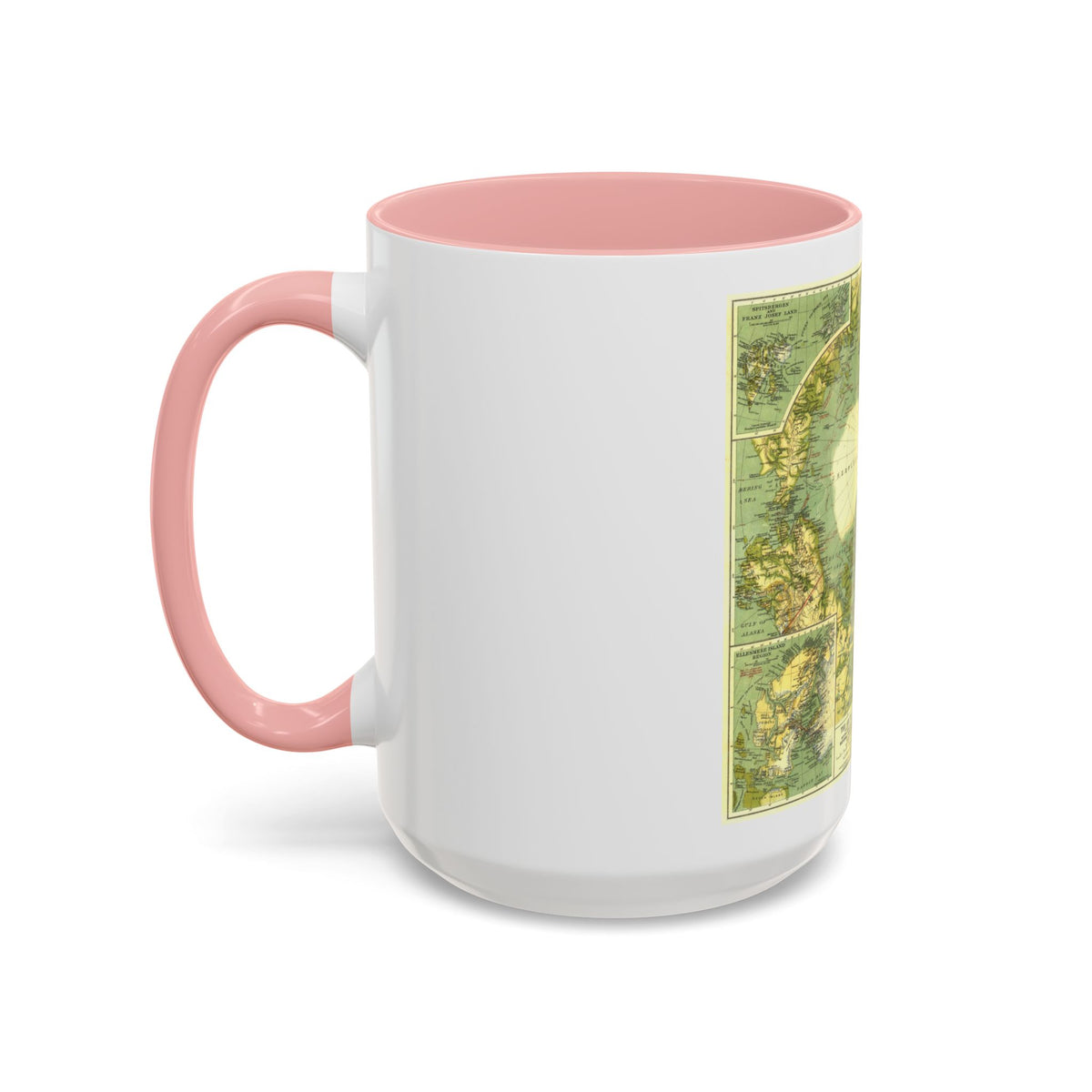 Arctic Regions (1925) (Map) Accent Coffee Mug