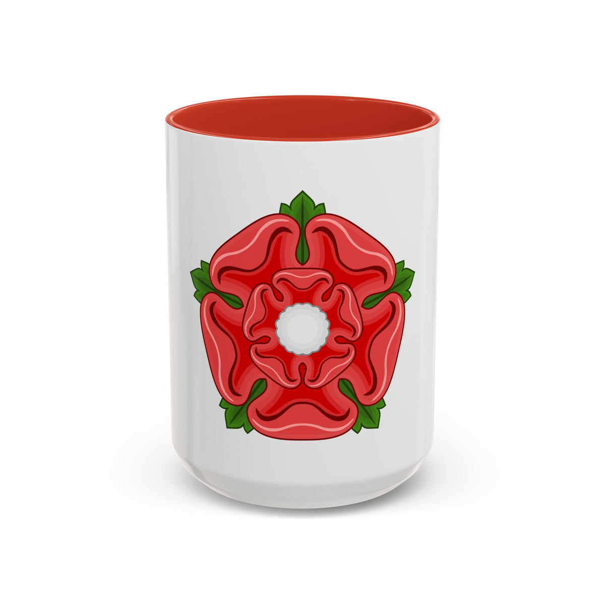 Red Rose Badge of Lancaster - Accent Coffee Mug