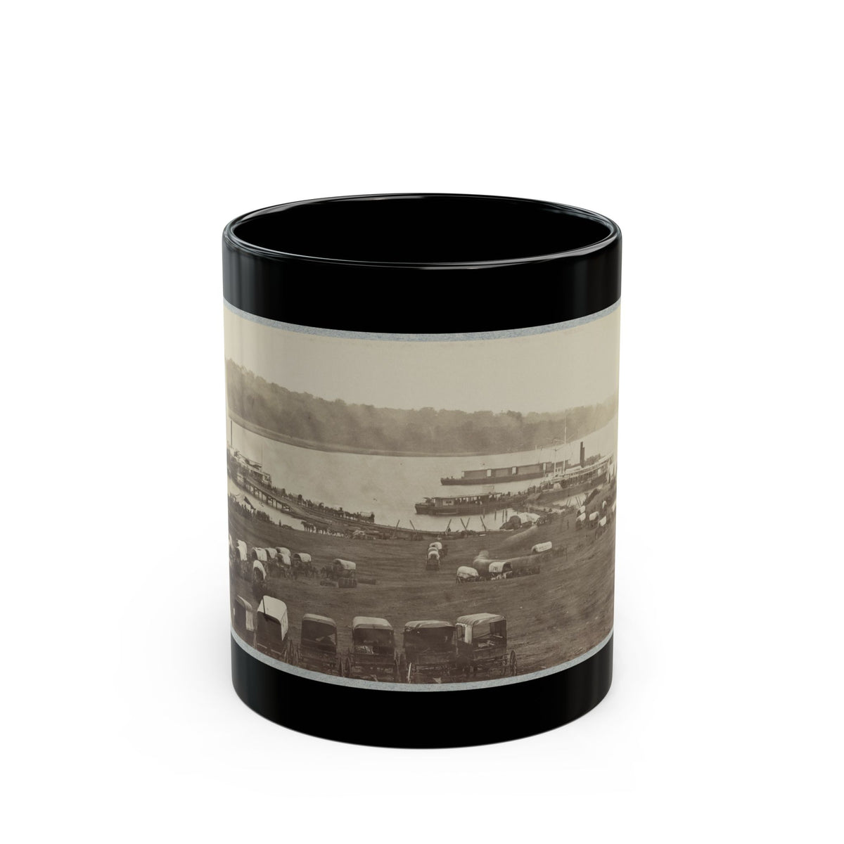 Belle Plain Landing, Va. (U.S. Civil War) Black Coffee Mug