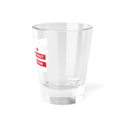 2002 Washington D.C. protest Flag (United States) Shot Glass 1.5oz