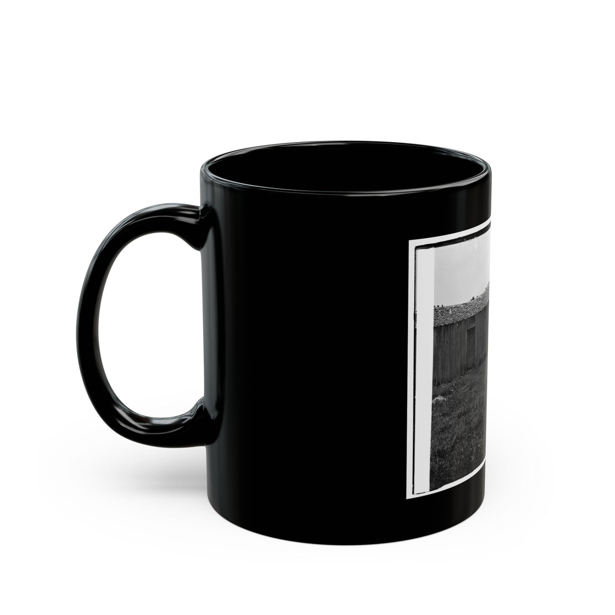 Cannon And Cabin At Chickamauga And Chattanooga National Military Park (U.S. Civil War) Black Coffee Mug