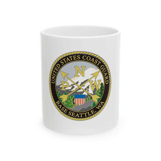 USCG Base Seattle (U.S. Coast Guard) White Coffee Mug