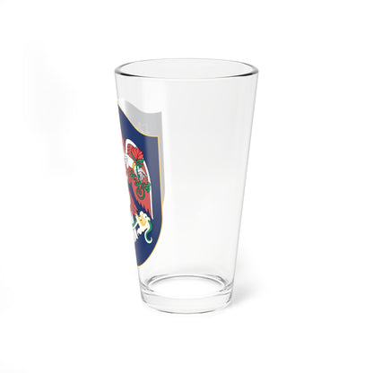Coat of arms of Ulaanbaatar Mongolia (Mongolia) (Coat of Arms) Pint Glass 16oz