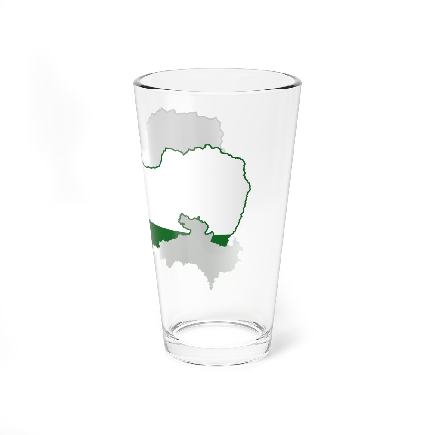 Flag map of Saxony (Germany) Pint Glass 16oz