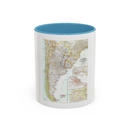 South America - Southern (1958) (Map) Accent Coffee Mug