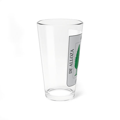 Escudo de Alloza (Spain) (Coat of Arms) Pint Glass 16oz