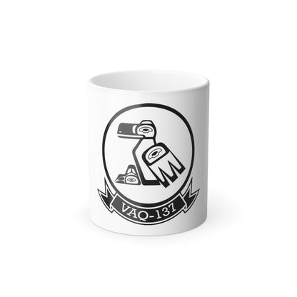 VAQ 137 Electronic Attack Squadron 137 (U.S. Navy) Color Changing Mug 11oz