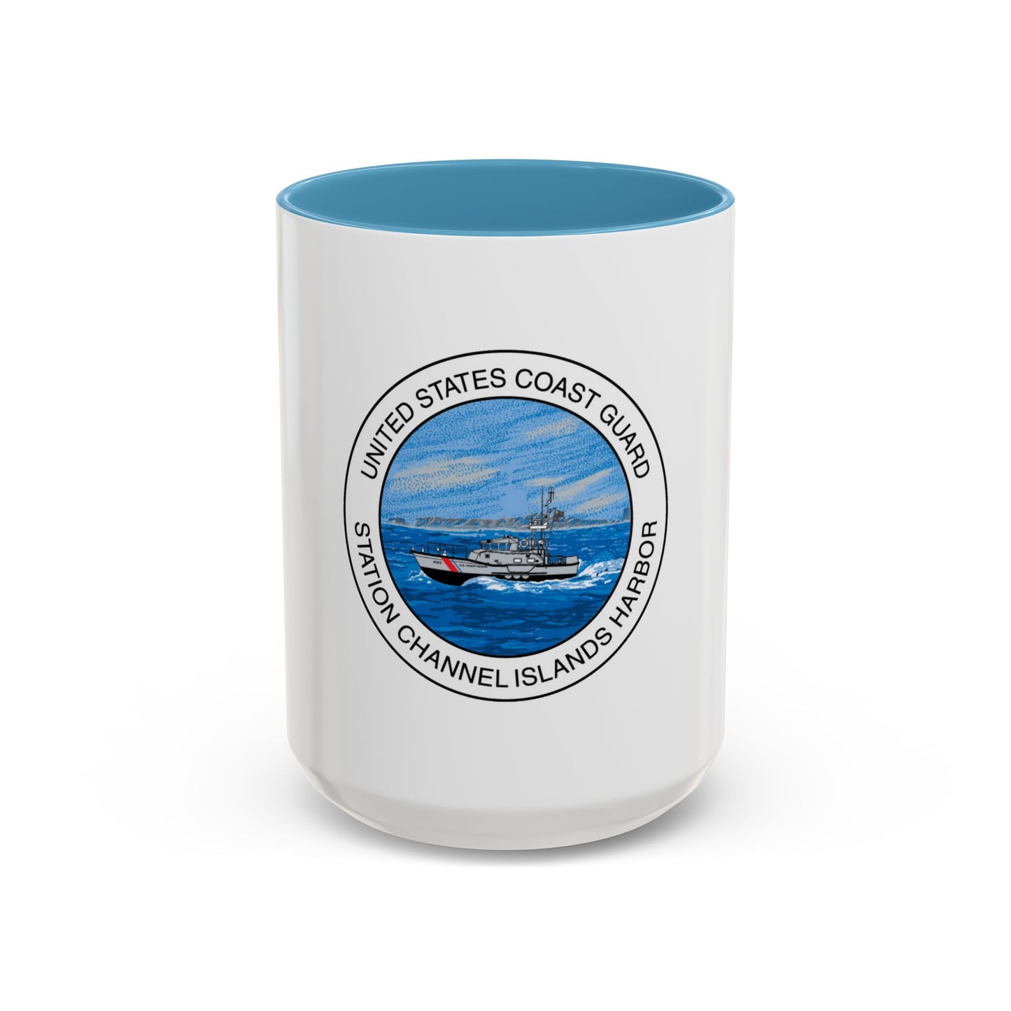 USCG Station Channel Islands Harbor (U.S. Coast Guard) Accent Coffee Mug