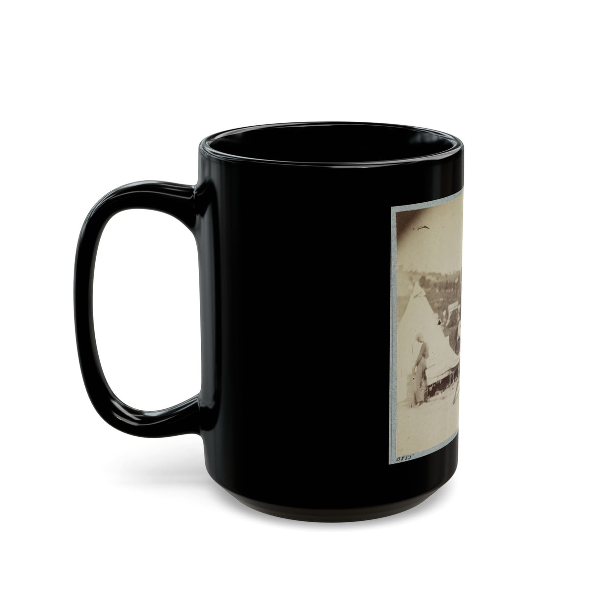 22d New York State Militia Near Harpers Ferry, Va., 1861 I.E.1862 028 (U.S. Civil War) Black Coffee Mug