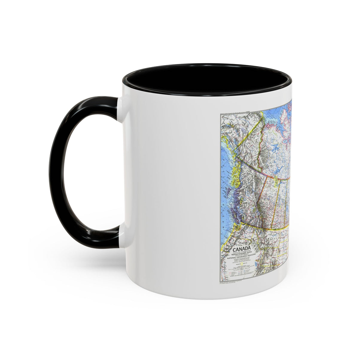 Canada (1972) (Map) Accent Coffee Mug