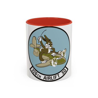 Tasse à café décorative du 326e escadron de transport aérien (US Air Force)