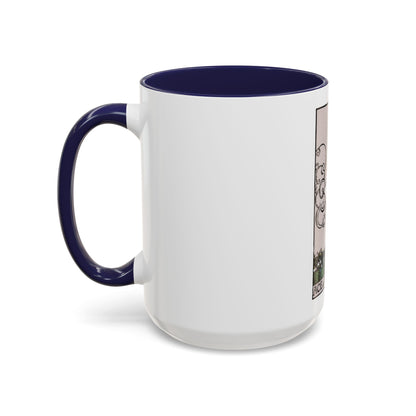 The Ace of p of Pentacles (Tarot Card) Accent Coffee Mug