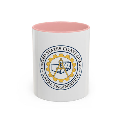 USCG Naval Engineering (U.S. Coast Guard) Accent Coffee Mug