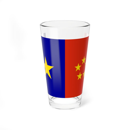 Flag of the Labour Party of Hong Kong (China) Pint Glass 16oz