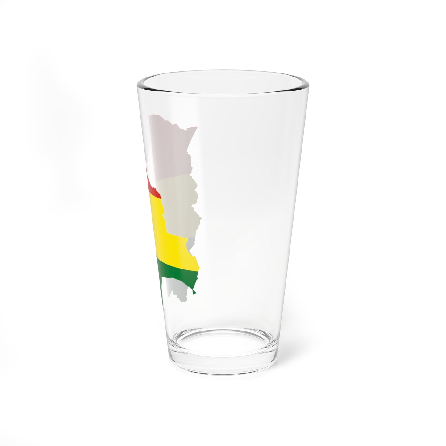 Flag-map of Bolivia (Bolivia) Pint Glass 16oz