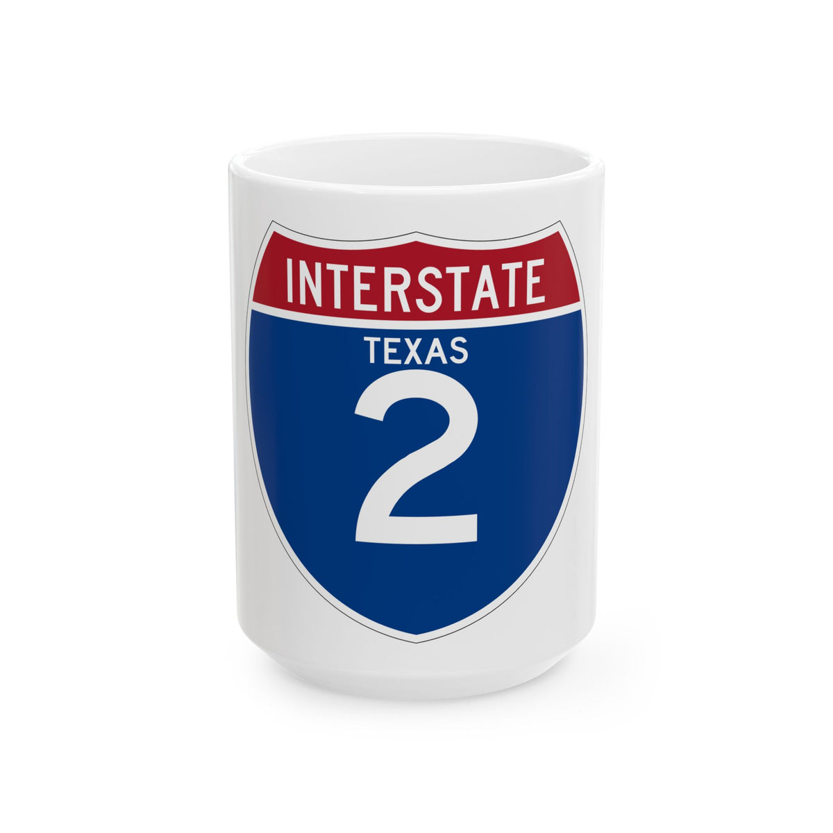 Interstate 2 (U.S. Highways) White Coffee Mug
