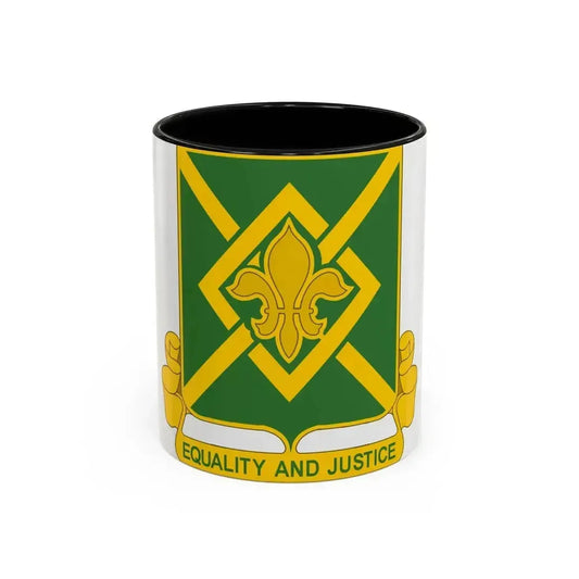 384 Military Police Battalion (U.S. Army) Accent Coffee Mug 11oz Black - Go Mug Yourself