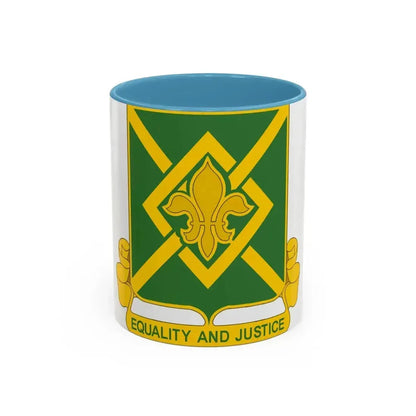 384 Military Police Battalion (U.S. Army) Accent Coffee Mug 11oz Light Blue - Go Mug Yourself