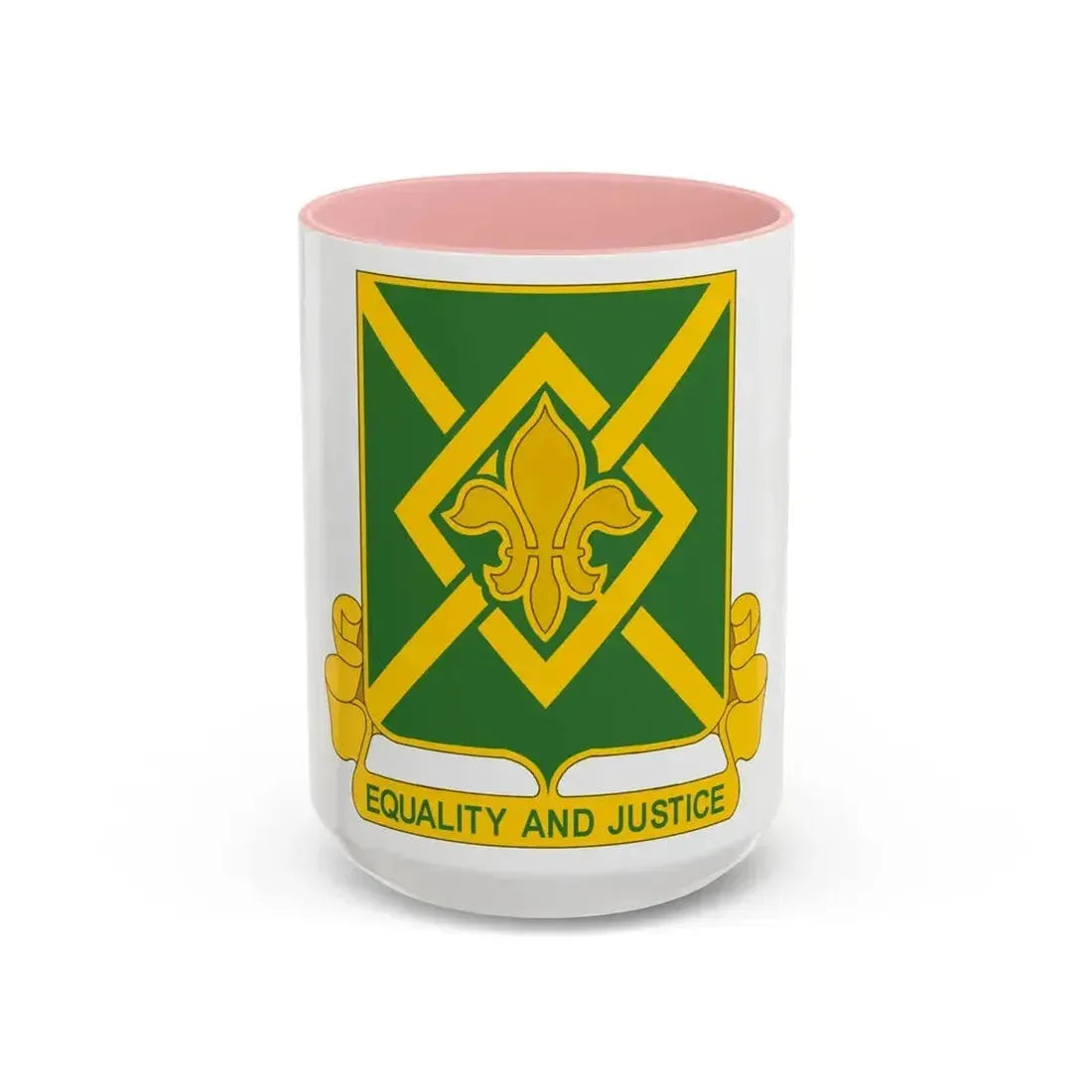 384 Military Police Battalion (U.S. Army) Accent Coffee Mug 15oz Pink - Go Mug Yourself