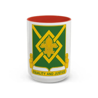 384 Military Police Battalion (U.S. Army) Accent Coffee Mug 15oz Red - Go Mug Yourself