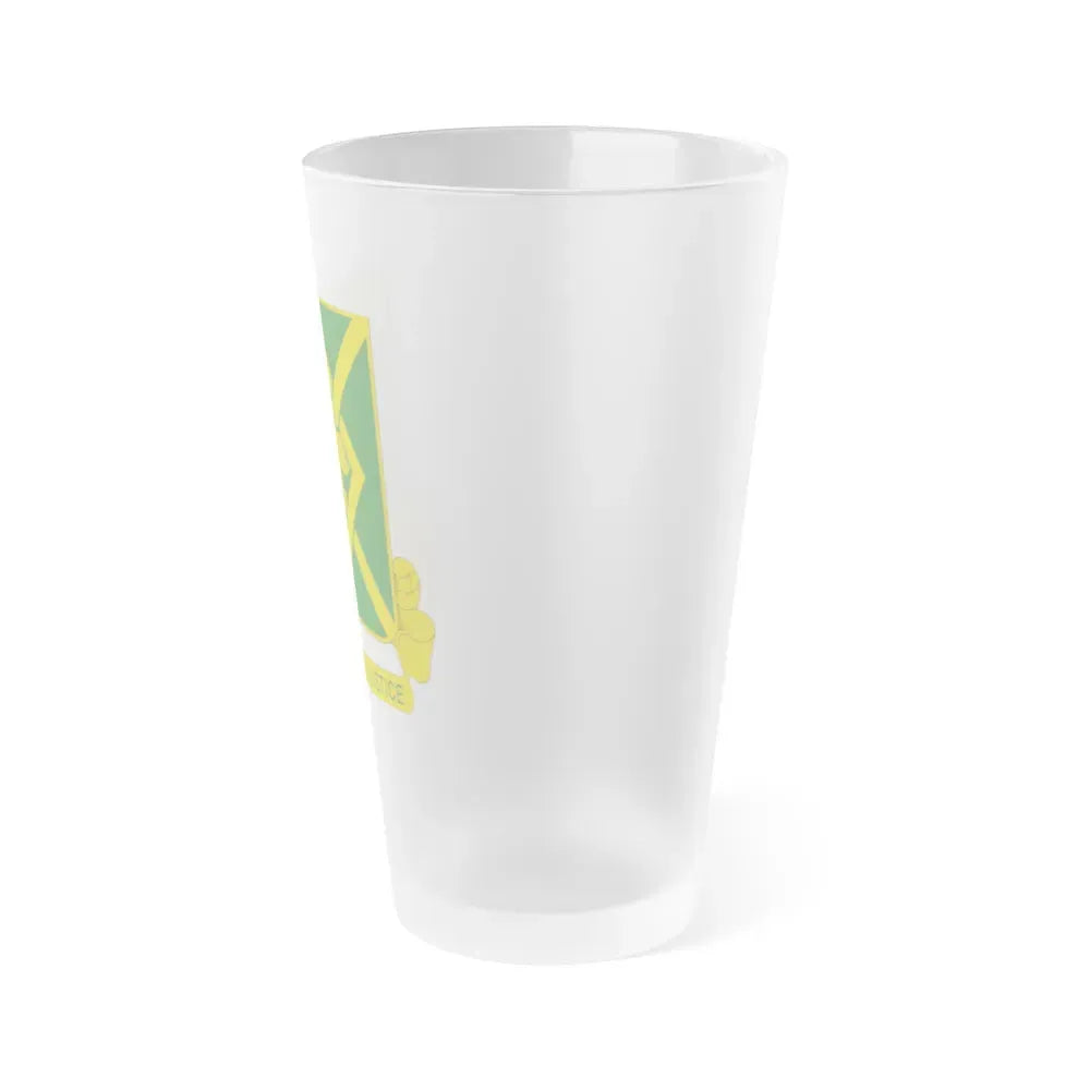 384 Military Police Battalion (U.S. Army) Frosted Pint Glass 16oz - Go Mug Yourself