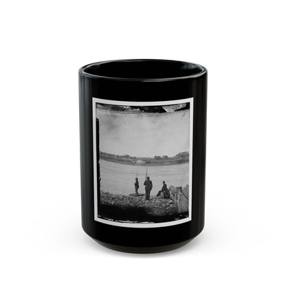 Port Royal Island, S.C. Coosaw Ferry; Battleground Of January 1, 1862, In The Distance (U.S. Civil War) Black Coffee Mug