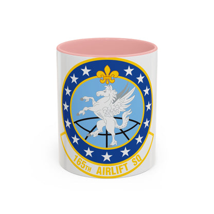 Tasse à café décorative du 165e Escadron de transport aérien (US Air Force)