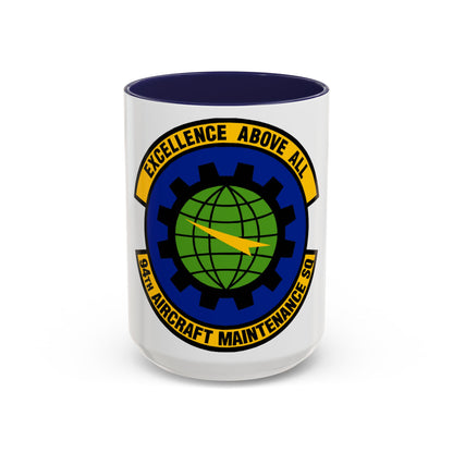 94 Aircraft Maintenance Squadron AFRC (U.S. Air Force) Accent Coffee Mug