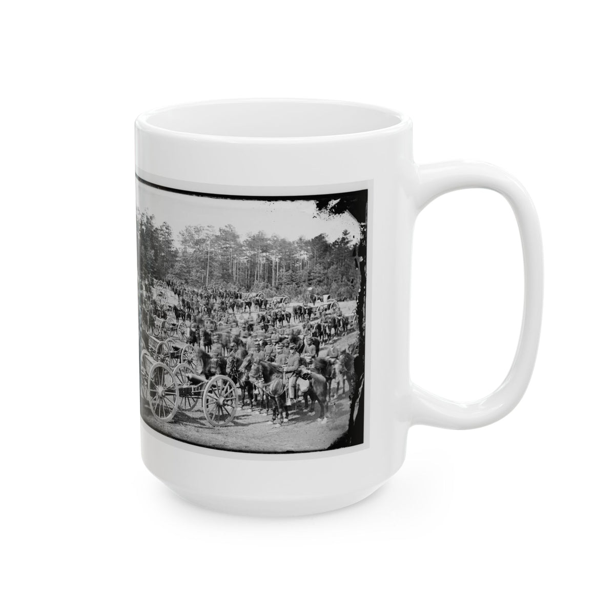 Fair Oaks, Va., Vicinity. Battery M., 2d U.S. Artillery, Commanded By Capt. Henry Benson (U.S. Civil War) White Coffee Mug