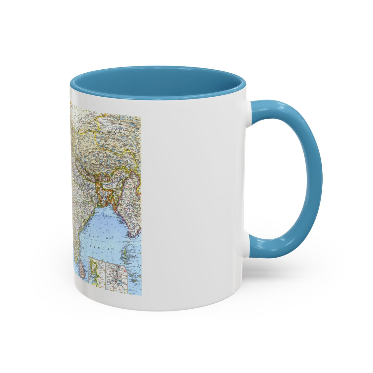 Asia - Southwest (1963) (Map) Accent Coffee Mug